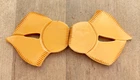 Vintage Butterscotch Bakelite 2 Piece Buckle Jewelry, 4.5"w