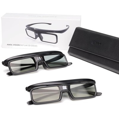 Wiederaufladbare 3D-Brille für DLP-Link Projektoren   Großer Betrachtungswinkel