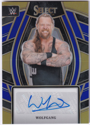 Wolfgang | Signature Selections | Blue Prizm /49 | WWE 2024 Panini Select