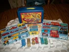 VINTAGE MATCHBOX CASE WITH 32 DIECAST CARS  (*5)