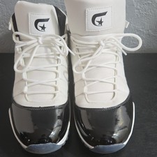 Men s Black & White Colorblock Mid Top Lace-U...