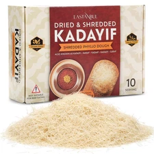 Eastanbul Dried & Chopped Kataifi Shredded Fillo Dough, Kurutulmus Kadayif Pastr