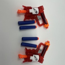 2 Nerf N-Strike Jolt Blaster Red 6 Darts Included Tested And Works