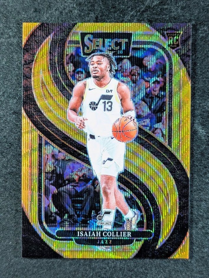 2024-25 Panini Select ISAIAH COLLIER 10/10 RC Gold Wave Prizm SP Premier Level