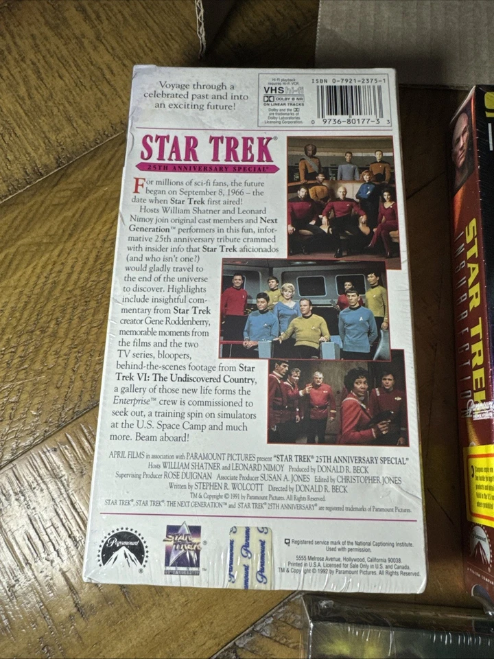 Star Trek VHS Movie Collection - Insurrection , Generations, Nemesis 🔥SEALED - Image 3 of 4