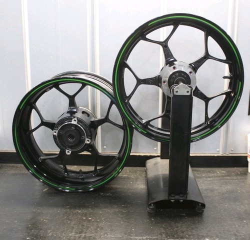 12-23 KAWASAKI ZX14 ZX14R FRONT REAR WHEELS RIMS RIM WHEEL STR8 2012 13 14 15 16
