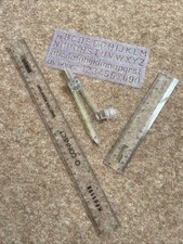 Compass, 2 x Rulers, Alphabet/Numerical Stencil