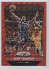 2015-16 Panini Prizm Ruby Wave Prizm 329/350 Jeff Teague #58 3l4