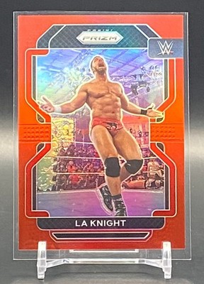 2022 Panini Prizm WWE LA Knight Red Prizm #/299 Monday Night Raw #142 NXT 2.0