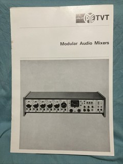 Vintage brochure (1971) PYE TVT Modular Audio Mixers VGC rare