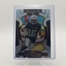 JAKOBI MEYERS LAS VEGAS RAIDERS 2025 PANINI SELECT CONCOURSE SILVER PRIZM CARD 5