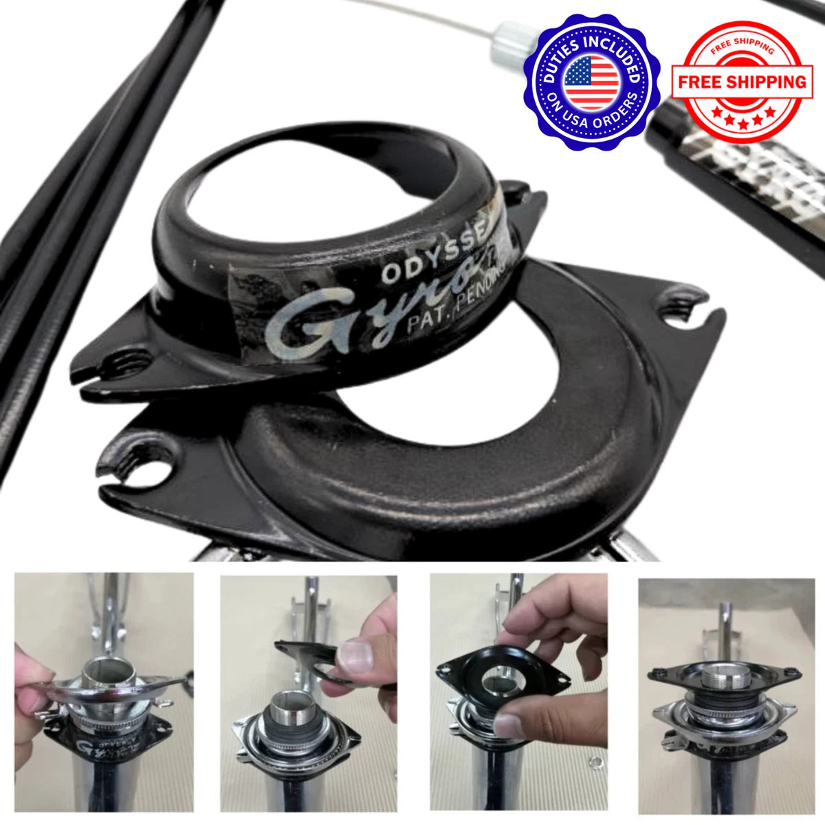 Câble Supérieur Gyro3 Long Pour Frein BMX Odyssey - 460mm