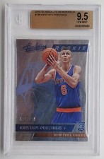 2015-16 Absolute Memorabilia Kristaps Porzingis Rookie Card BGS 9.5 GEM Mint