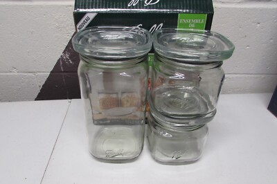 Ball 3 Jar Set, Stack & Store Jars with Airtight Stackable Lid