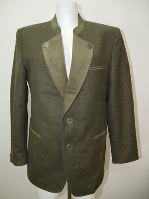 Julius Lang Top Zustand Janker Stickerei auf Leder Loden Trachtenjacke Gr.50