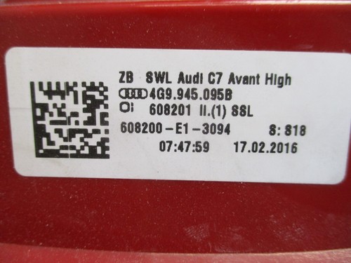 Audi A6 C7 4G5 4GD LED Rücklicht Rückleuchte links außen NEU original VAG - Bild 11 von 13