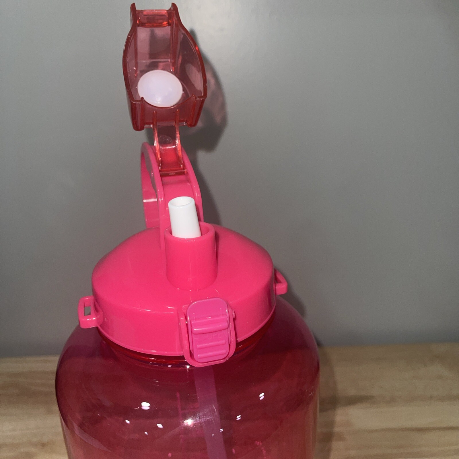 Motivational Water Bottle BPA Free 3.8L/128oz Jug w/Straw and Time Tracker Gym