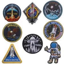 NASA Space Shuttle Mission APOLLO Mission 1 7 10 11 13 Hook Loop Patch Badge