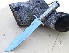 14" Hunting Survival Knife RAMBO Combat Tactical Stainless Knives 6080-145SL