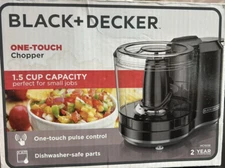 Black + Decker One-Touch Chopper 1.5 Cups NEW