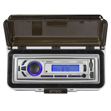 Enrock Dash Kit Waterproof Marine Radio Cover-Up - Flip Top Door White Base