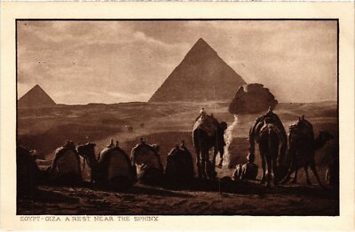 CPA GIZEH GIZEH - Eine Pause bei der Sphinx ÄGYPTEN (1325776)