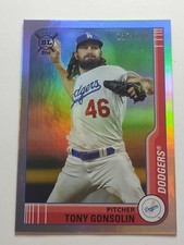 2021 Topps Big League Tony Gonsolin Card 154 Los Angeles Dodgers # 127/199