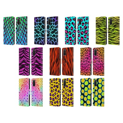 HEAD CASE DESIGNS MAD PRINTS LEATHER BOOK WALLET CASE COVER FOR SAMSUNG PHONES 1