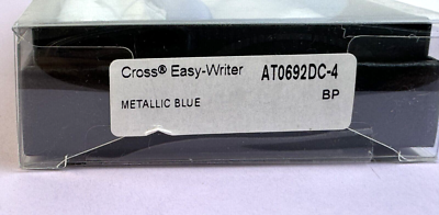 Cross Easy Writer Kugelschreiber – Weicher Griff, Silber-blau, Mittlere Größe Für Entspanntes Schreiben