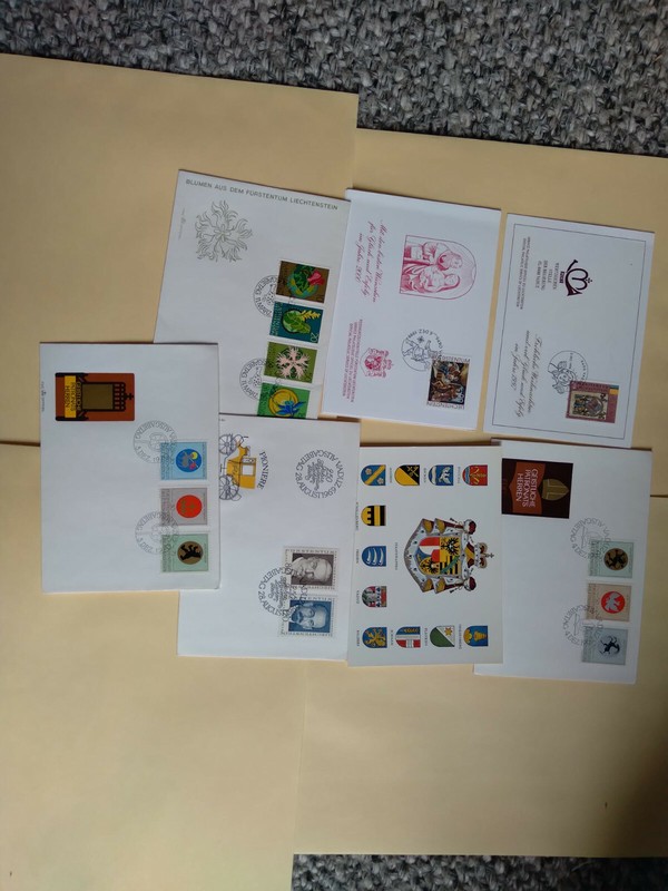 LIECHTENSTEIN-FDC COVERS-LOT OF 20 SPECIAL COVERS-F-VF-