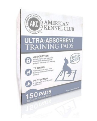 American Kennel Club Fresh Scent Pet Training and PuppyPads, 22  x 22 , 150 ct