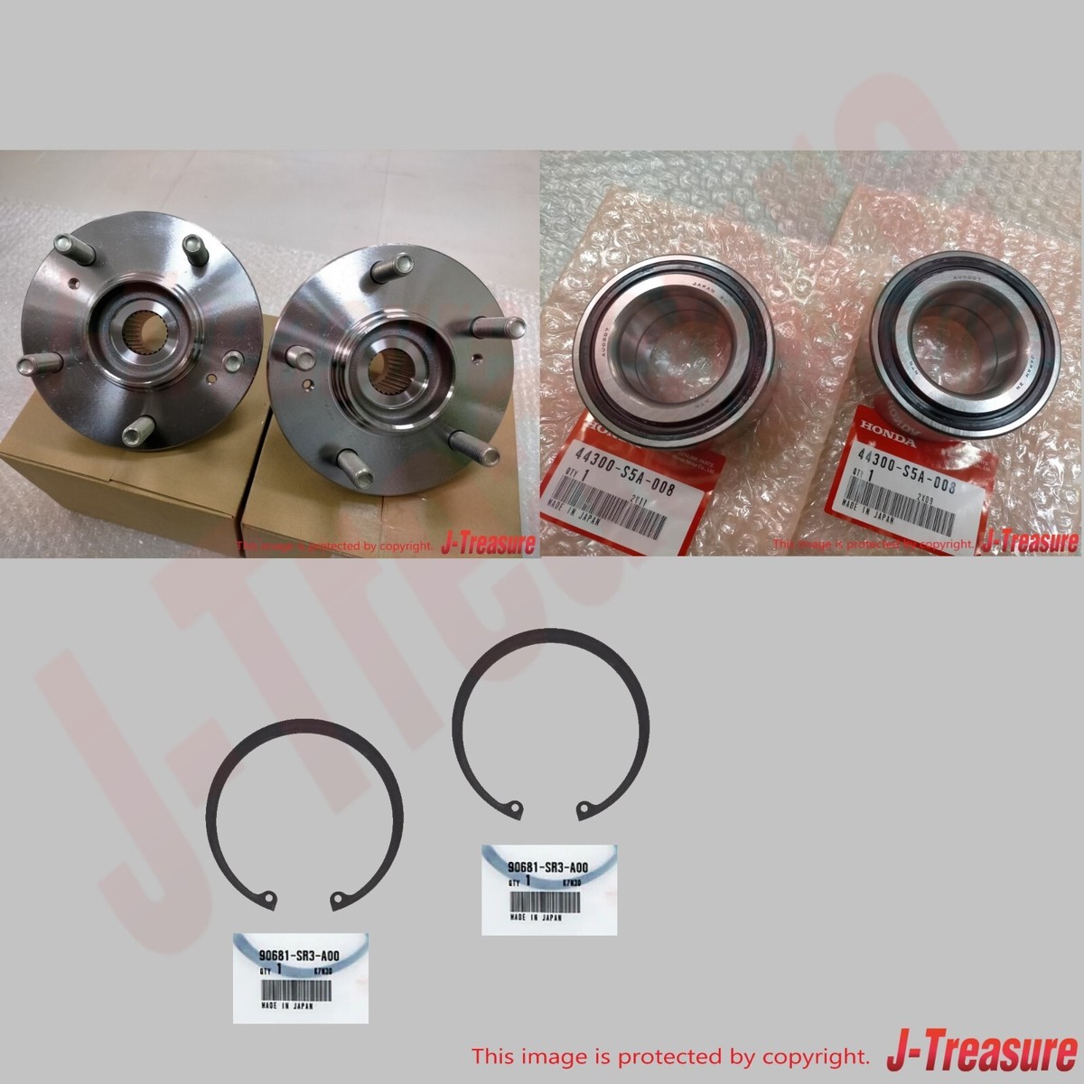 HONDA CIVIC EK9 1997-2001 Genuine Front Wheel Hub Bearing Assy RH