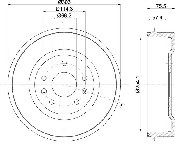 For Land Rover Freelander 1.8 i 16V 4x4 2.0 DI 2.5 Mintex Brake Drum Rear Axle