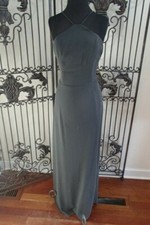 3063 BILL LEVKOFF SZ 10 CHARCOAL 7007 165 PROM FORMAL BRIDESMAIDS GOWN DRESS