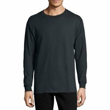 Hanes Men's ComfortSoft Long Sleeve Tee, Black, XL