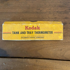Kodak Vintage Tank And Tray Thermometer In Original Box 102