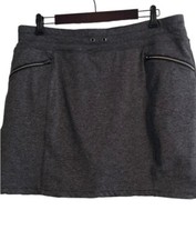 Womens Tangerine Charcoal Gray Active Skort Skirt Size XXL 2XL Pockets Stretch