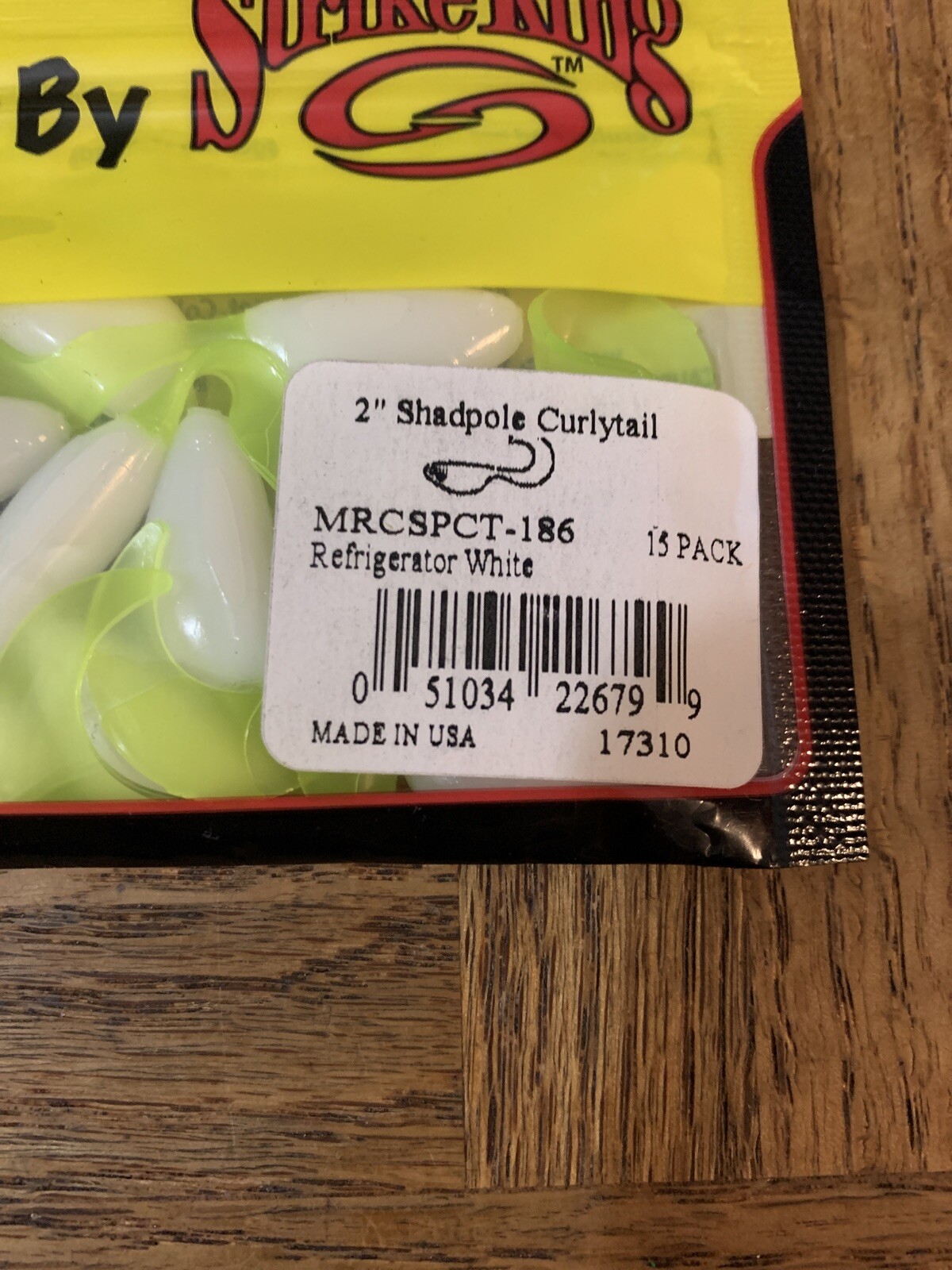 Mr Crappie Strike King Shadpole Curlytail Refrigerator White-Brand New-SHIP24HRS - Image 3