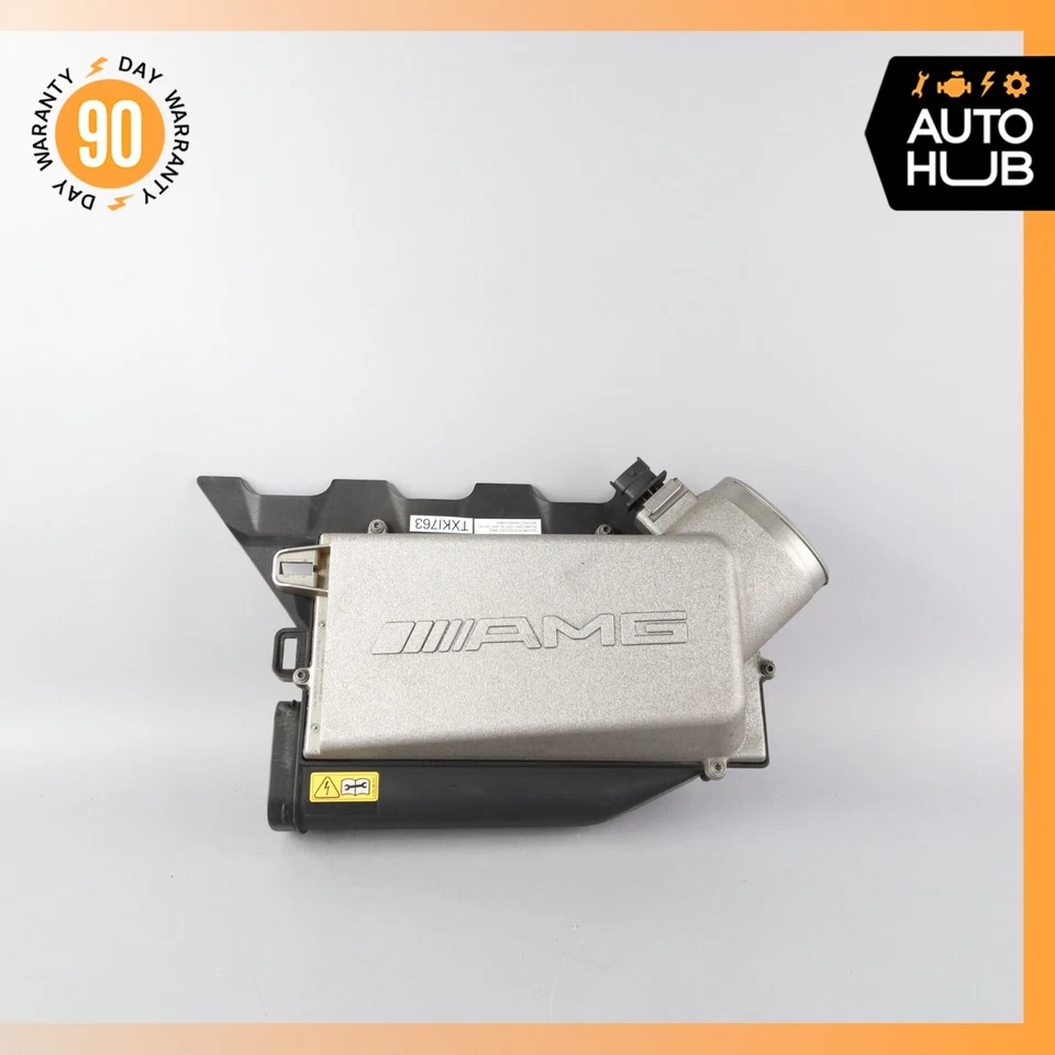 07-15 Mercedes W221 S63 ML63 AMG M156 Limpiador de admisión de aire izquierdo Caja de filtro MAS OEM Foto 2 de 4