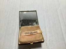 VTG Majestic Gold Tone Powder Compact W/mirror/Puff,  Empty, Small 