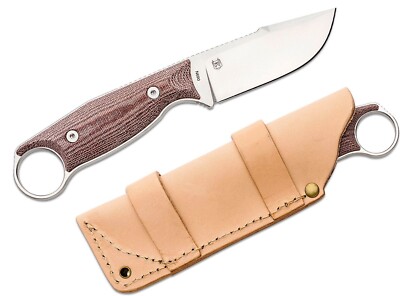 Real Steel Furrier Harpoon Fixed Knife 2.99'' N690 Steel Blade Micarta Handle