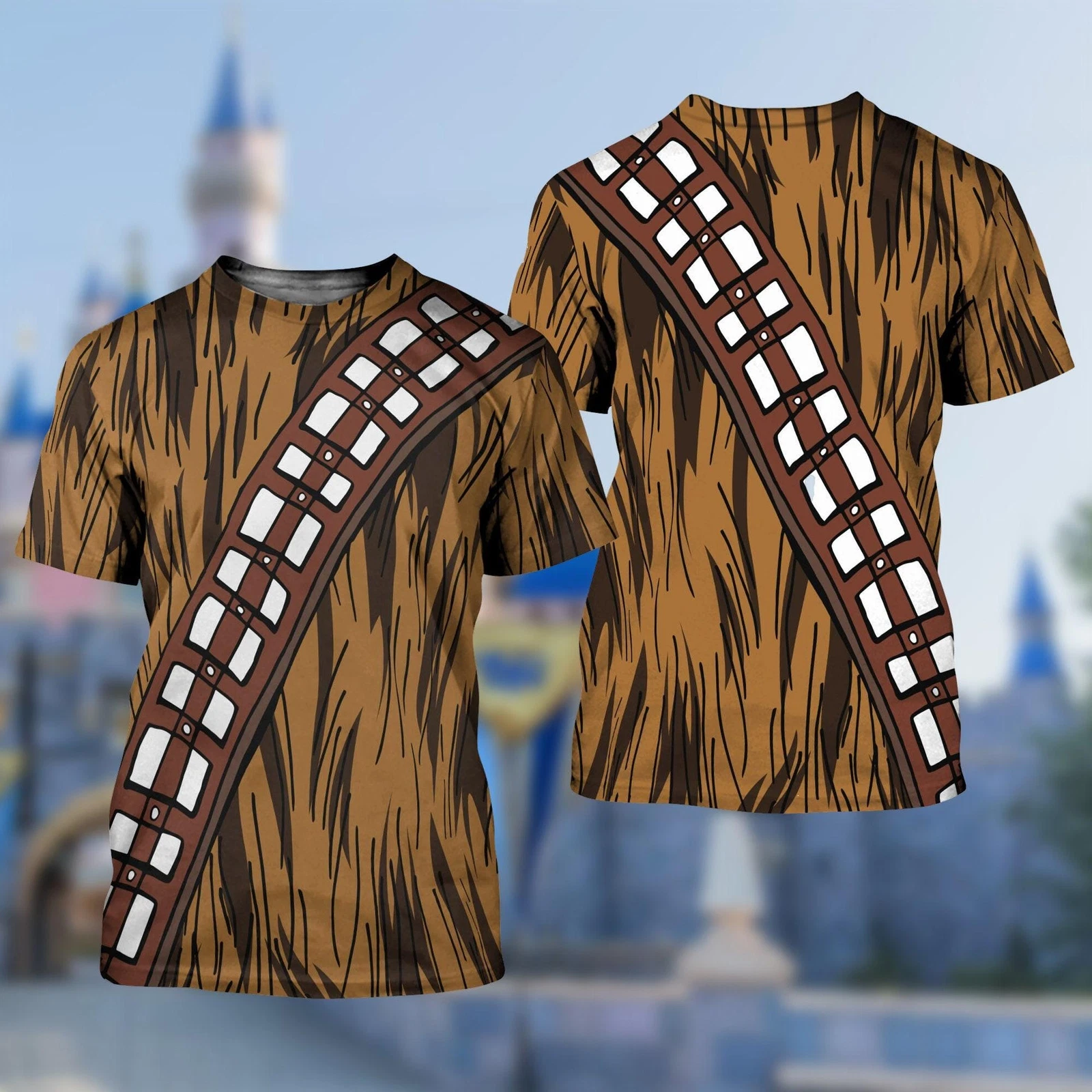 Chewbacca Cosplay Costume Galaxy's Edge Star Wars Tshirt 3D