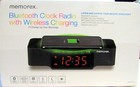 Memorex Wireless Clock Radio MCBQ618B Bluetooth NFC Charging USB AUX In TF Slot