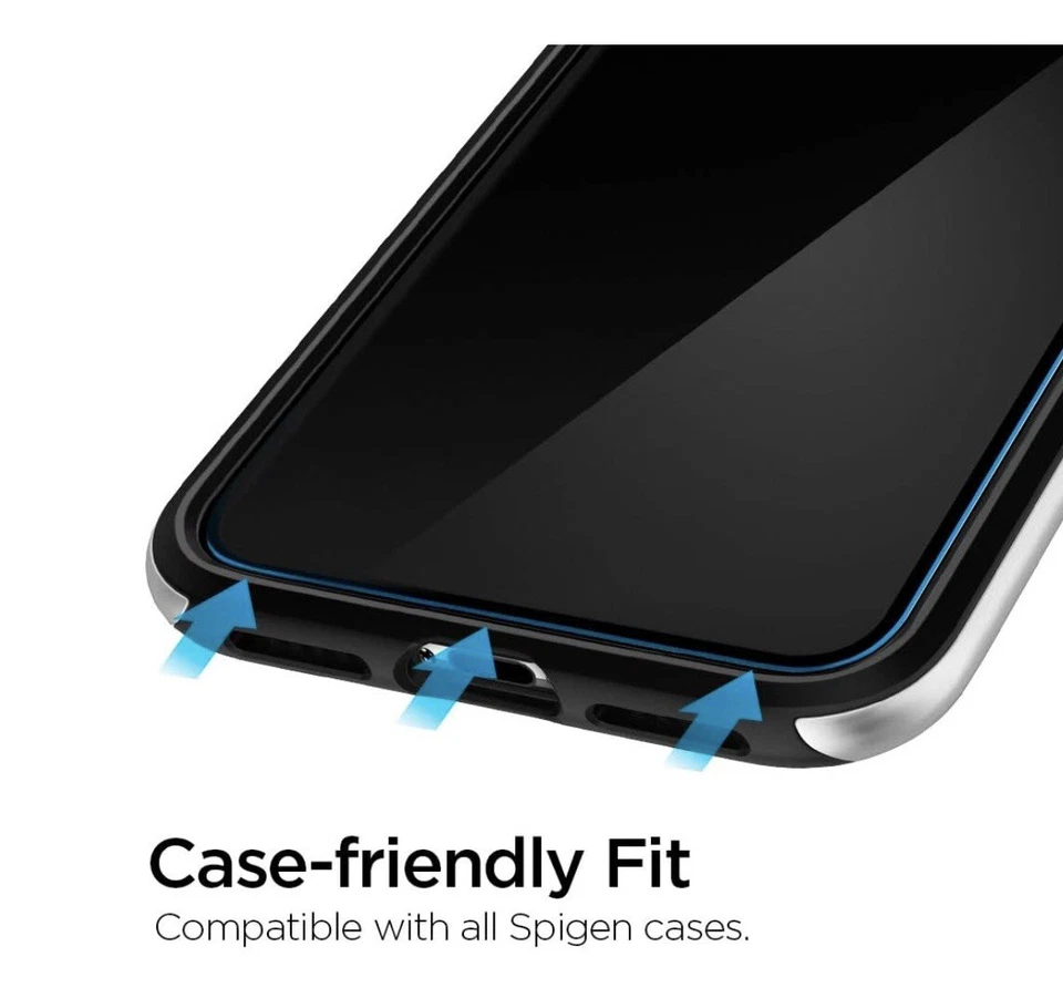 Spigen 钢化玻璃屏幕保护膜 (AlignMaster) 适用于 iPhone 11 Pro/X /XS 2p — 第 4/4 张图片