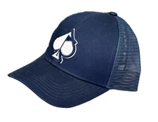 Pins & Aces Spade Snapback Trucker Golf Hat Navy NEW