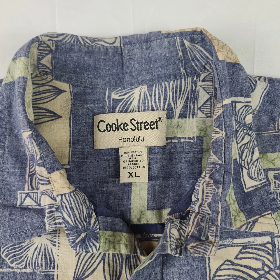 Cooke Street Honolulu Hawaiian Aloha Collared Shirt Size XL - Image 2 of 4