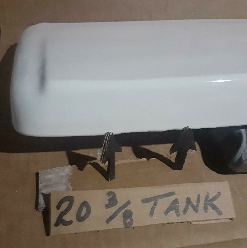 MINOR FLAW! WHITE! American Standard F4049 toilet tank commode lid