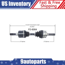 For 1998 1999 2000 Ford Ranger Mazda B3000 B4000 4WD Front Left CV Axle CV Joint