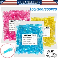 50~500PCS Female Heat Shrink Spade Wire Connectors Insulated Crimp Terminal Kit