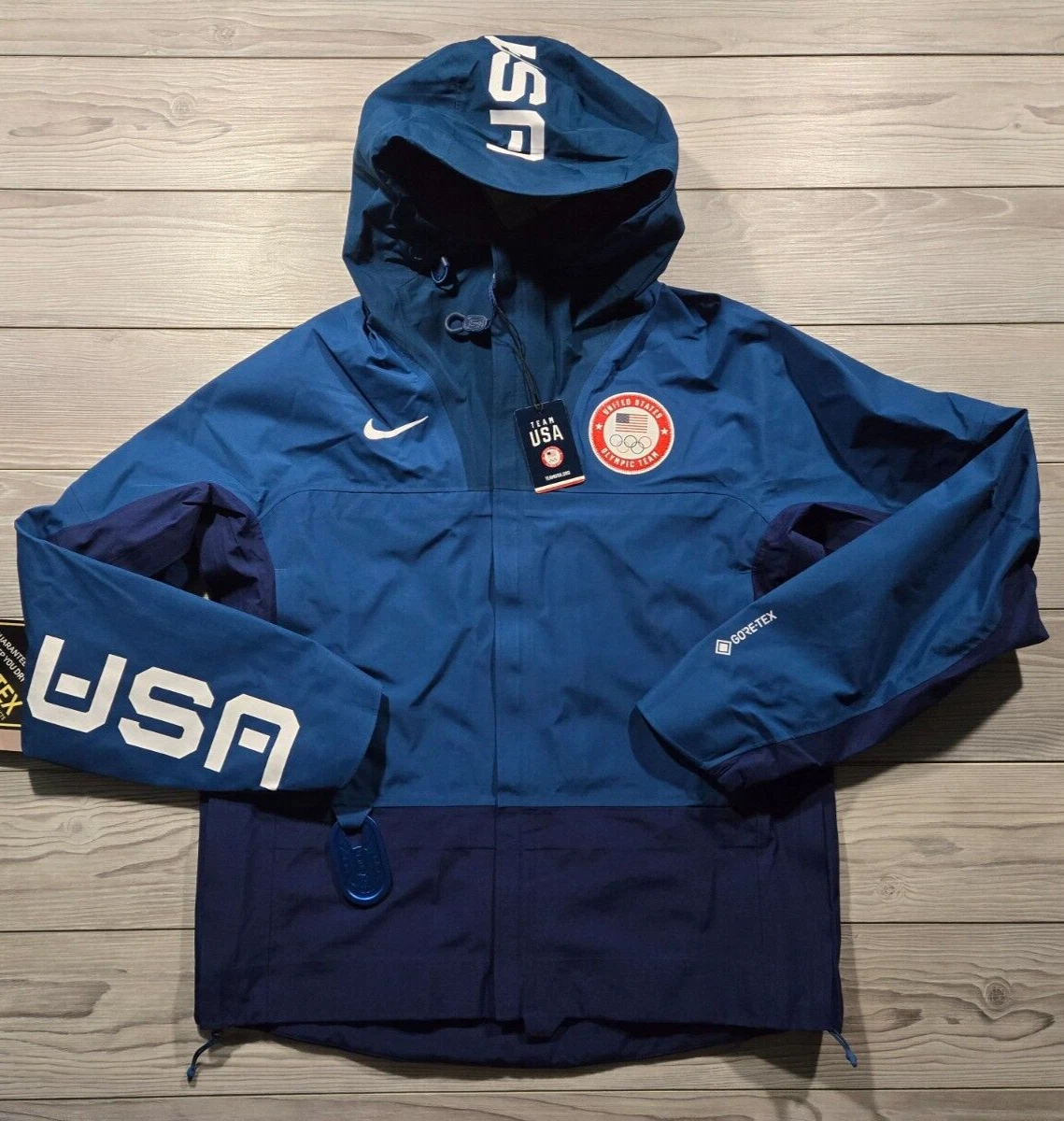 Nike USA Olympic ACG Gore-Tex Chain of Craters Women Jacket Size M [DD8852-492]